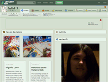 Tablet Screenshot of fluffy717.deviantart.com