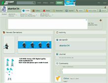 Tablet Screenshot of akantor34.deviantart.com