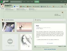 Tablet Screenshot of design921.deviantart.com