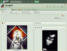 Tablet Screenshot of cheungygirl.deviantart.com