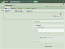 Tablet Screenshot of imamonster101.deviantart.com