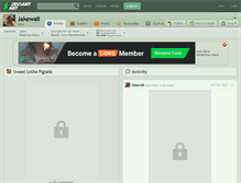Tablet Screenshot of jakewaii.deviantart.com