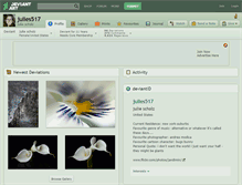 Tablet Screenshot of julies517.deviantart.com