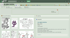 Desktop Screenshot of da-mighty-lizzimba.deviantart.com