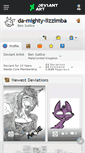 Mobile Screenshot of da-mighty-lizzimba.deviantart.com