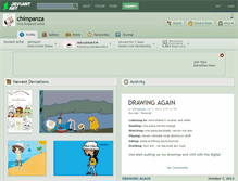 Tablet Screenshot of chimpanza.deviantart.com