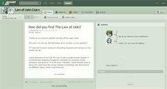 Desktop Screenshot of law-of-ueki-club.deviantart.com