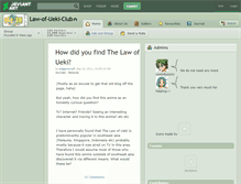 Tablet Screenshot of law-of-ueki-club.deviantart.com