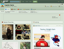 Tablet Screenshot of captain-game.deviantart.com