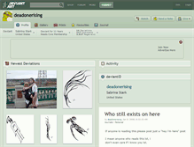 Tablet Screenshot of deadonerising.deviantart.com