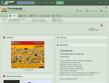 Tablet Screenshot of chromakode.deviantart.com