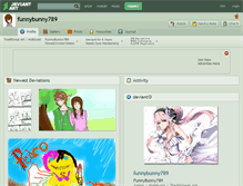 Tablet Screenshot of funnybunny789.deviantart.com