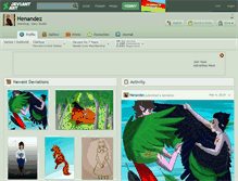 Tablet Screenshot of henandez.deviantart.com