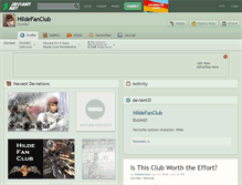 Tablet Screenshot of hildefanclub.deviantart.com