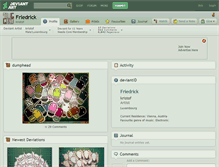 Tablet Screenshot of friedrick.deviantart.com