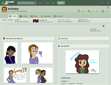 Tablet Screenshot of kelliestar.deviantart.com