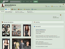 Tablet Screenshot of jamesvallesteros.deviantart.com
