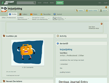 Tablet Screenshot of imjustjoking.deviantart.com