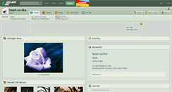 Desktop Screenshot of heart-on-fire.deviantart.com