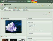 Tablet Screenshot of heart-on-fire.deviantart.com