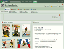 Tablet Screenshot of new-moon-studios.deviantart.com