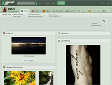 Tablet Screenshot of danell.deviantart.com