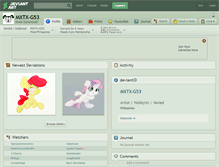 Tablet Screenshot of mxtx-g53.deviantart.com