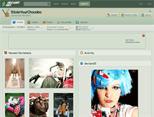 Tablet Screenshot of istoleyourchocobo.deviantart.com