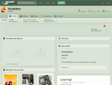 Tablet Screenshot of lechatdore.deviantart.com