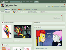 Tablet Screenshot of flash-x-jinx-club.deviantart.com