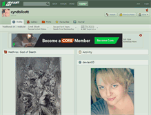 Tablet Screenshot of cyndisilcott.deviantart.com