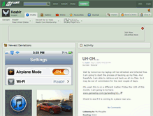 Tablet Screenshot of keablr.deviantart.com