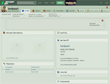 Tablet Screenshot of lordyeurl.deviantart.com