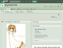 Tablet Screenshot of harvest-moon-club.deviantart.com
