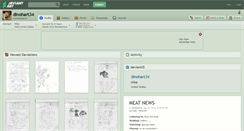 Desktop Screenshot of dinohart34.deviantart.com