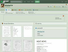 Tablet Screenshot of dinohart34.deviantart.com