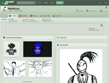 Tablet Screenshot of neonexxa.deviantart.com