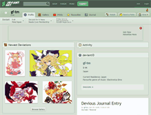Tablet Screenshot of gf-tm.deviantart.com