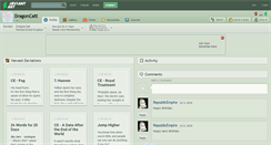 Desktop Screenshot of dragoncatt.deviantart.com