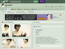 Tablet Screenshot of miss-jackie.deviantart.com