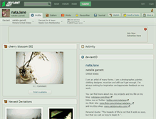 Tablet Screenshot of natajane.deviantart.com