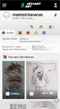 Mobile Screenshot of mashed-bananas.deviantart.com