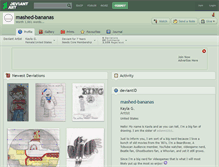 Tablet Screenshot of mashed-bananas.deviantart.com
