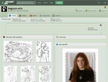 Tablet Screenshot of magnum-arts.deviantart.com
