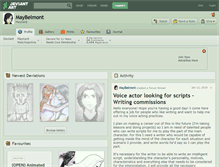 Tablet Screenshot of maybelmont.deviantart.com