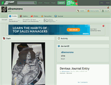 Tablet Screenshot of alinemoreno.deviantart.com