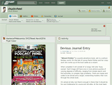 Tablet Screenshot of chuckwheel.deviantart.com