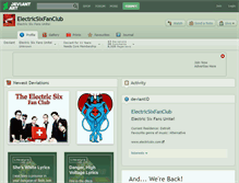 Tablet Screenshot of electricsixfanclub.deviantart.com