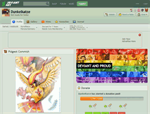 Tablet Screenshot of dunkelkatze.deviantart.com