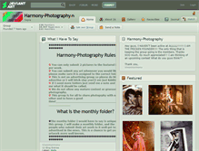 Tablet Screenshot of harmony-photography.deviantart.com